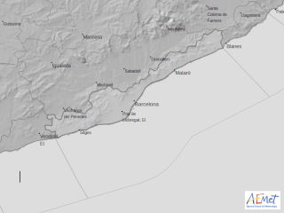 Avisos de temps sever al litoral de Barcelona